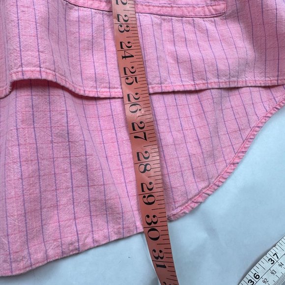 Vintage 80s 90s PCH Pacific Coast‎ Highway Pullover Hoodie Pink Striped L - Picture 12 of 12